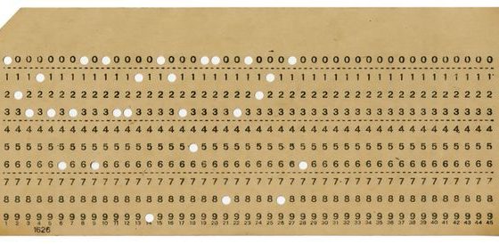 punched card example
